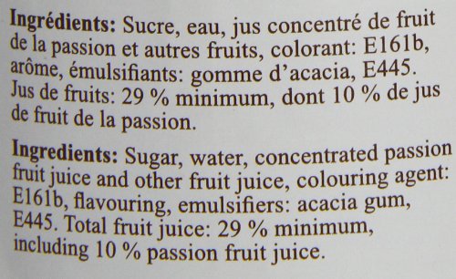 Monin Fruit de la Passion (sin alcohol) - 3 Paquetes de 3 x 233.33 ml - Total: 2100 ml