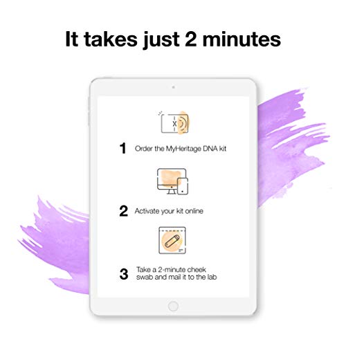 MyHeritage DNA Kit de Pruebas - Pruebas Genéticas de Ancestros y Etnicidad