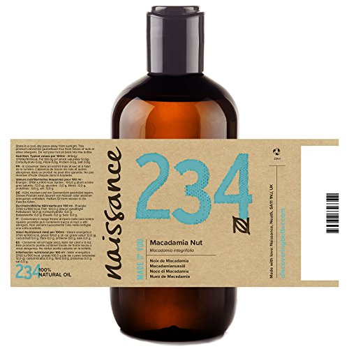 Naissance Nuez de Macadamia - Aceite Vegetal Prensado en Frío 100% Puro - 500ml (2 x 250ml)