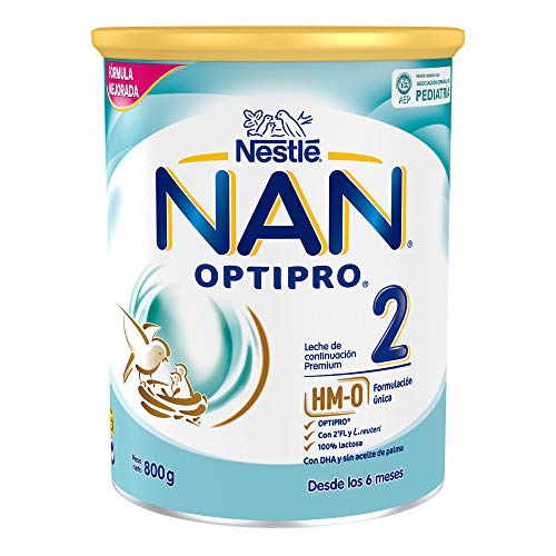 NAN OPTIPRO 2 - Leche de continuación en polvo - Fórmula para bebé - A partir de los 6 meses - 800g