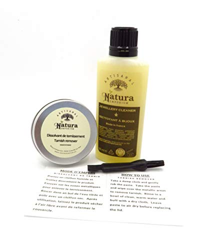 Natura Clean. Kit de limpieza de joyas. Solución concentrada de limpieza y removedor de manchas