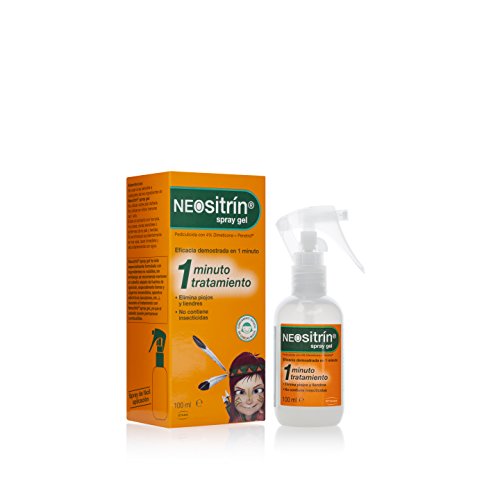 Neositrin Spray gel tratamiento para eliminar piojos y liendres en 1 minuto -100ml