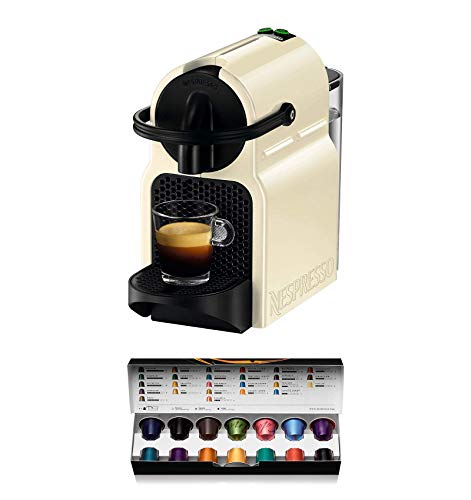 Nespresso De'Longhi Inissia EN80.CW - Cafetera monodosis de cápsulas Nespresso, 19 bares, apagado automático, color crema