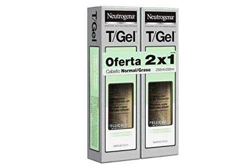 Neutrogena T/Gel Champú (Cabello Normal Y Graso) - 2 Unidades x 250 ml.