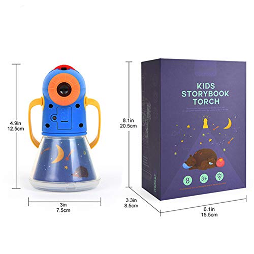 Niños Calendario Antorcha De La Proyección, 8 Historias Y 64 Escenas, Sleep Historia Proyector, 3 En 1 Estrella Estrellada Dormir Ligero, Regalo Educativo Del Juguete Para El Niño, Niños Y Niñas