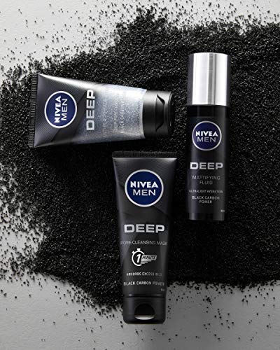 Nivea Men Deep Control - Exfoliante antiespinillas y gel de lavado, 75 ml