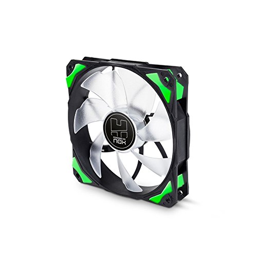 Nox Hummer H-FAN LED-Verde - NXHUMMERF120LG - Ventilador 12 mm, Led Verde