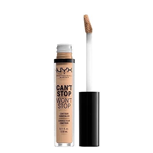 Nyx Professional Makeup Corrector No Comedogénico, Waterproof Y De Larga Duración Can'T Stop Won'T Stop 24H Tono 7 Natural Para Pieles Claras