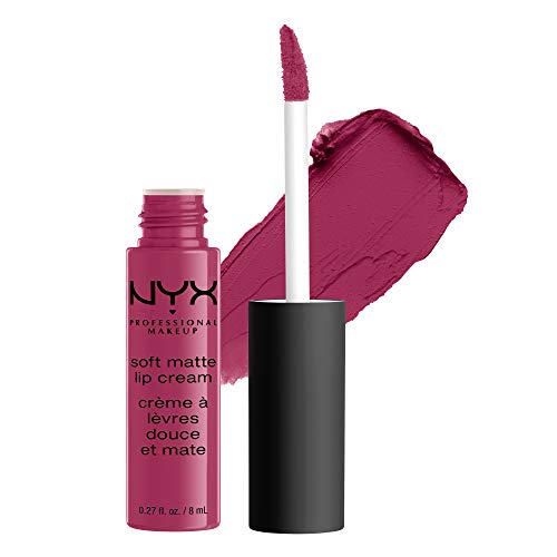 NYX Professional Makeup Pintalabios Soft Matte Lip Cream, Acabado cremoso mate, Color ultrapigmentado, Larga duración, Fórmula vegana, Tono: Prague