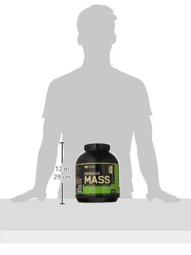 Optimum Nutrition ON Serious Mass Proteina en Polvo Mass Gainer Alto en Proteína, con Vitaminas, Creatina y Glutamina, Chocolate, 8 Porciones, 2.73 kg, Embalaje Puede Variar