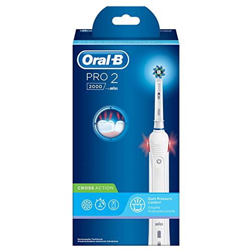 Oral-B Power Pro 2 2000 Cepillo De Dientes Électrico, Color Blanco