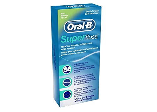 ORAL-B superfloss dientes seda 50 unidades, 12 unidades (12 x 50 unidades)