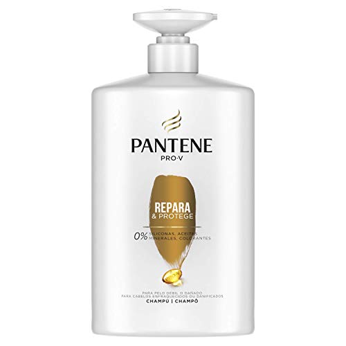 Pantene Pro-V Repara & Protege Champú, Combate al Instante los Signos del Daño, Negro, 1000 ml