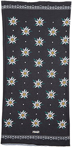 Pañuelo Had Head Accessoires Original, Edelweiss Black OM (Flor de Las Nieves, Negro), Talla única, HA110-0273