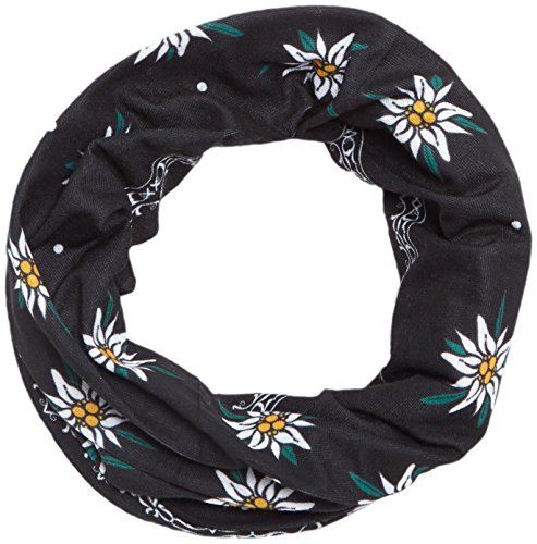 Pañuelo Had Head Accessoires Original, Edelweiss Black OM (Flor de Las Nieves, Negro), Talla única, HA110-0273