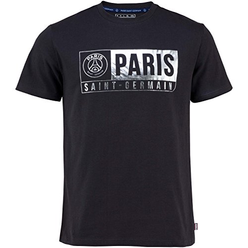 Paris Saint-Germain: camiseta PSG, colección oficial del club de fútbol PARIS SAINT-GERMAIN, talla adulto, Hombre, gris, S