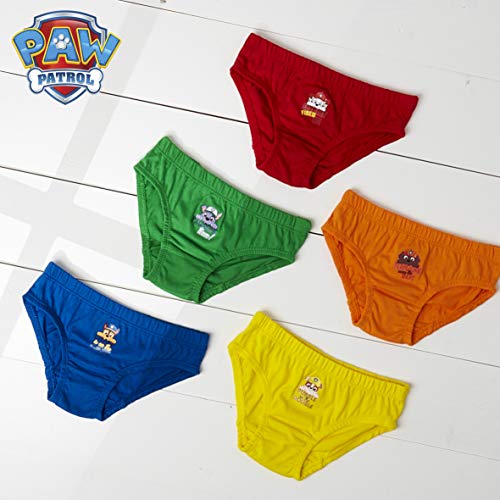 Paw Patrol Calzoncillos Niño, Pack de 5 Calzoncillos Patrulla Canina, Ropa Interior Niño Bebe 100% Algodon Suave, Tallas 18 Meses-7 Años, Regalos para Niños (2-3 años)