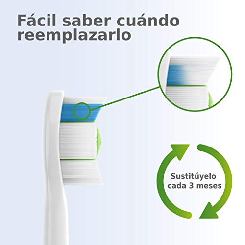 Philips HX6062/10 - Pack con 2 cabezales Optimal White para cepillos Sonicare