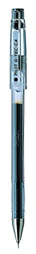 Pilot G-Tec-C4 - Bolígrafo roller de gel (3 unidades), color negro