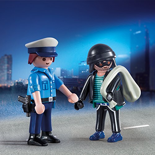 PLAYMOBIL Duo Pack- Policía y Ladrón, única (9218)