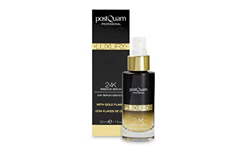 Postquam - Luxury Gold | Serum 24K Efecto Tensor e Hidratante con Acido Hialuronico para Todo Tipo de Piel - 30 Ml