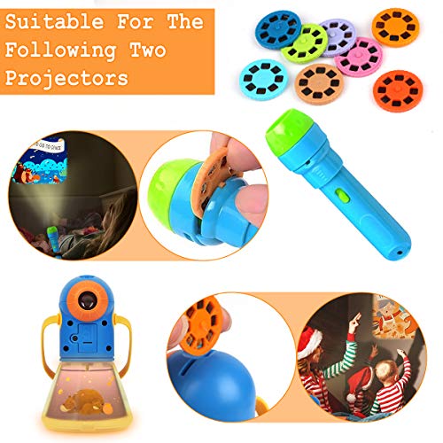 PROACC Story Disc 8 Fairy Tales Movies 64 Diapositivas para Story Projection Torch Story Film Replacement para niños Sleep Story Projector Bedtime Story Toy para niños y niñaste Regalo para Niños