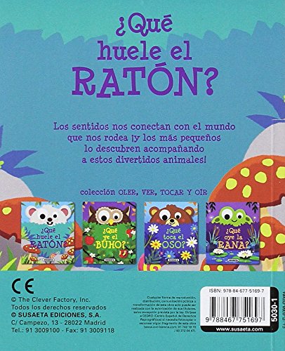 ¿Qué huele el ratón? (Oler, ver, tocar y oír)