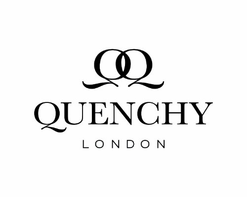 Quenchy London Bolso de Mano de Cuero Suave Negro Para Señora - 5 Bolsillos con Cremallera - 2 Grandes Secciones Principales con Cremallera y Bolsillo Para Paraguas - QL174K