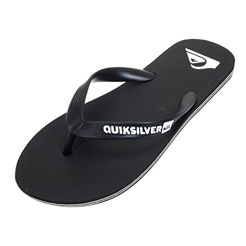 Quiksilver Molokai-Flip-Flops For Men, Zapatos de Playa y Piscina para Hombre, Negro (Black/Black/White Xkkw), 44 EU