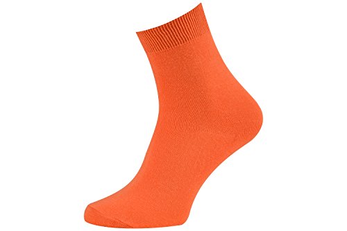 Rainbow Socks - Hombre Mujer Calcetines Colores de Bambu - 6 Pares - Negro Naranja Oliva Marrón Vaquero Frambuesa - Talla 36-38