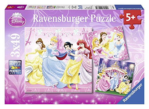 Ravensburger Disney Princess - Puzzle, Pack de 3 x 49 Piezas 09277 2