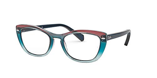 Ray-Ban 0RX5366 Monturas de gafas, Gradient Blue/Red/Azure, 54 para Mujer