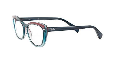 Ray-Ban 0RX5366 Monturas de gafas, Gradient Blue/Red/Azure, 54 para Mujer