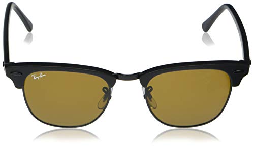 Ray-Ban Clubmaster Gafas, NEGRO, 49 mm Unisex Adulto