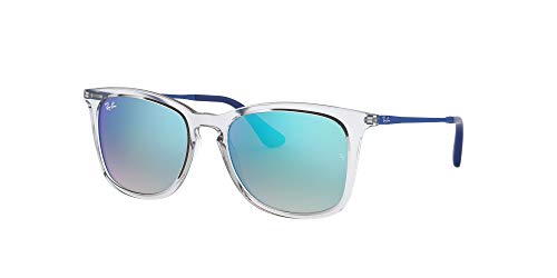 Ray-Ban JUNIOR 9063s Gafas de sol, Transparente, 48 Unisex-Niño