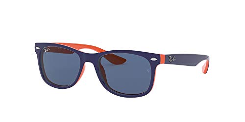 Ray-Ban JUNIOR New Wayfarer Junior Gafas de Sol, Top Azul/Naranja, 49 Unisex-Niño