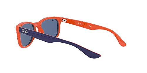 Ray-Ban JUNIOR New Wayfarer Junior Gafas de Sol, Top Azul/Naranja, 49 Unisex-Niño