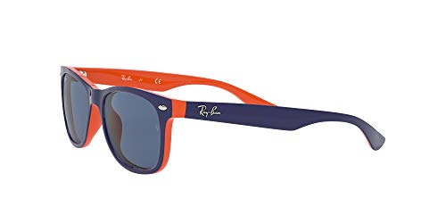 Ray-Ban JUNIOR New Wayfarer Junior Gafas de Sol, Top Azul/Naranja, 49 Unisex-Niño