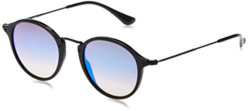 Ray-Ban RB 2447 Gafas de sol, Shiny Black, 49 para Hombre