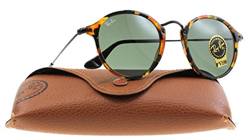 Ray-Ban Round RB 2447 1158/R5 49mm Spotted Blue Havana Frame / Blue Lens