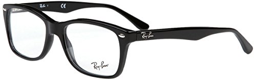 Ray Ban RX5228 - Marcos para anteojos, estilo Wayfarer, 50 x 17 x 140 mm, color negro