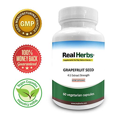 Real Herbs Extracto 4: 1 de pomelo 700 mg - 60 cápsulas vegetarianas