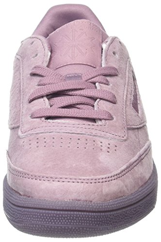 Reebok Club C 85 Lace, Zapatillas de Deporte para Mujer, Morado (Smoky Orchid/White), 37 EU