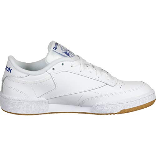 Reebok Club C 85, Zapatillas de Gimnasia para Hombre, Blanco INT White Royal Gum, 37.5 EU