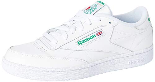 Reebok Club C 85, Zapatillas para Hombre, Blanco Intense White Green 0, 37.5 EU