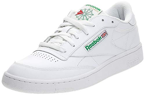 Reebok Club C 85, Zapatillas para Hombre, Blanco Intense White Green 0, 37.5 EU