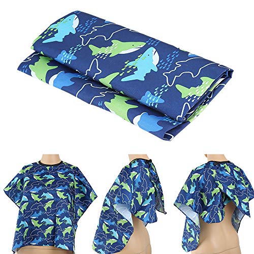 Rekkles Dolphin Impermeable Pelo de los niños del Vestido de Corte del Peluquero Delantal Cabo peluquería Cubre Vestido