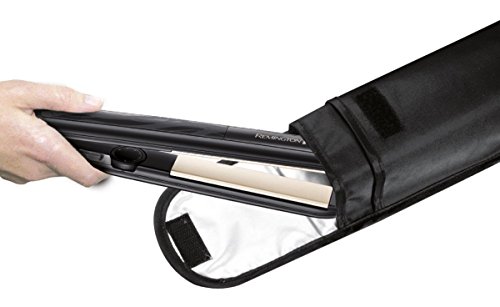 Remington Ceramic Slim S3500 - Plancha de Pelo, Cerámica Anti- estática, Protección y Brillo, Placas Extra Largas, Negro