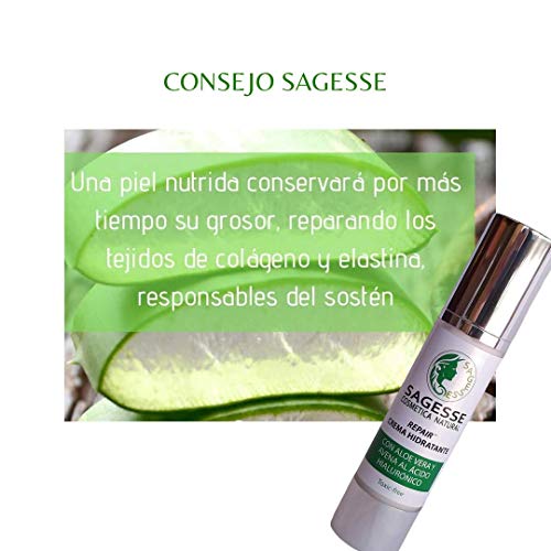 REPAIR¨ CREMA HIDRATANTE CON ALOE VERA, AVENA Y ÁCIDO HIALURÓNICO DE SAGESSE COSMETICA NATURAL