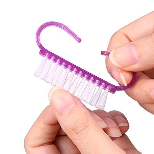 RETON Paquete de 24 Handle Grip Nail Brush, Cepillo de Limpieza de Uñas para los Dedos y Limpiadores de Uñas, Pedicure Brushes para Hombres y Mujeres